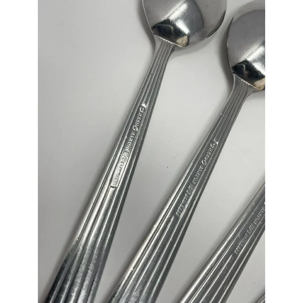 Reed & Barton Berkeley 18/10 Stainless Steel Flatware Tea Spoon 6.25” Set Of 4